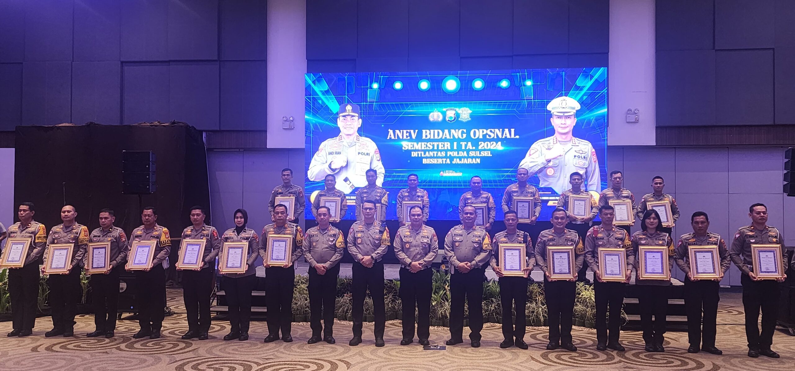 Sat Lantas Polres Luwu Terima Penghargaan di ANEV 2024