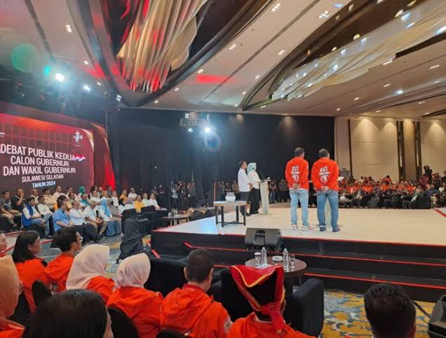 Dalam debat kedua Pilgub Sulsel 2024.