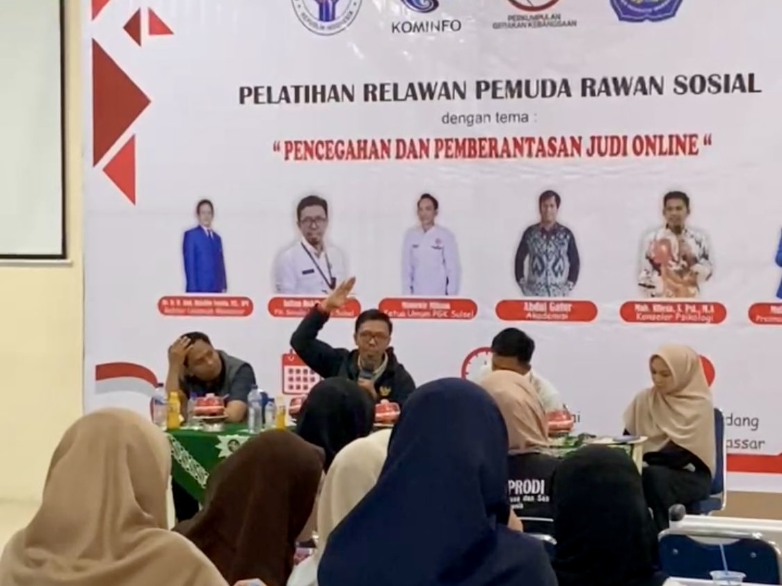 Diskominfo SP Sulsel Sosialisasi Bahaya Judi Online di Kalangan Mahasiswa