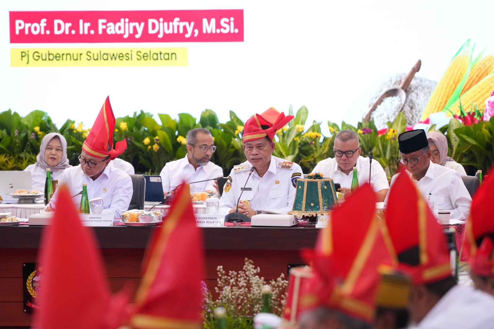 Prof Fadjry Bahas Kontribusi Sulsel Dukung Swasembada Pangan Bersama 4 Menteri