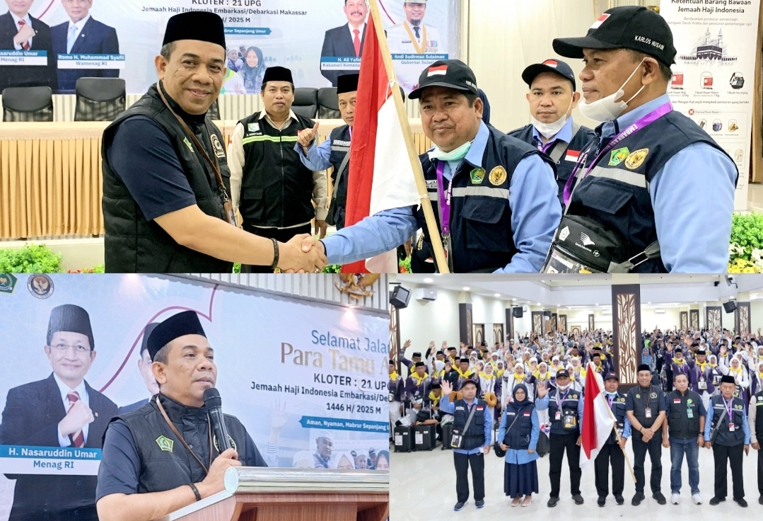 Embarkasi Makassar Tutup Fase Pertama, 8.243 Jemaah Haji Diberangkatkan ke Tanah Suci