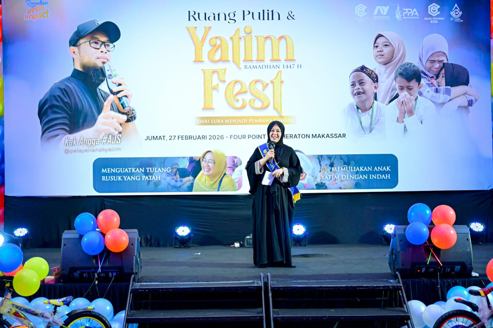 Dikukuhkan sebagai Bunda Yatim, Fatmawati Rusdi Siap Kawal Pembinaan 5.000 Anak di 24 Daerah
