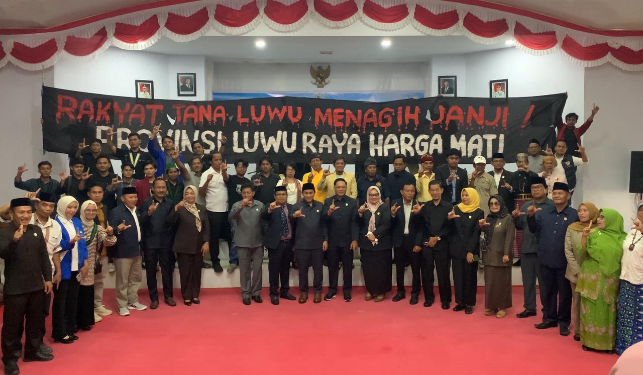 DPRD Luwu Utara Resmi Dukung Pembentukan Provinsi Luwu Raya