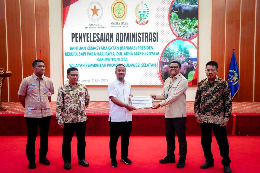 Pemprov Sulsel Terima 25 Sapi Kurban Bantuan Presiden Prabowo
