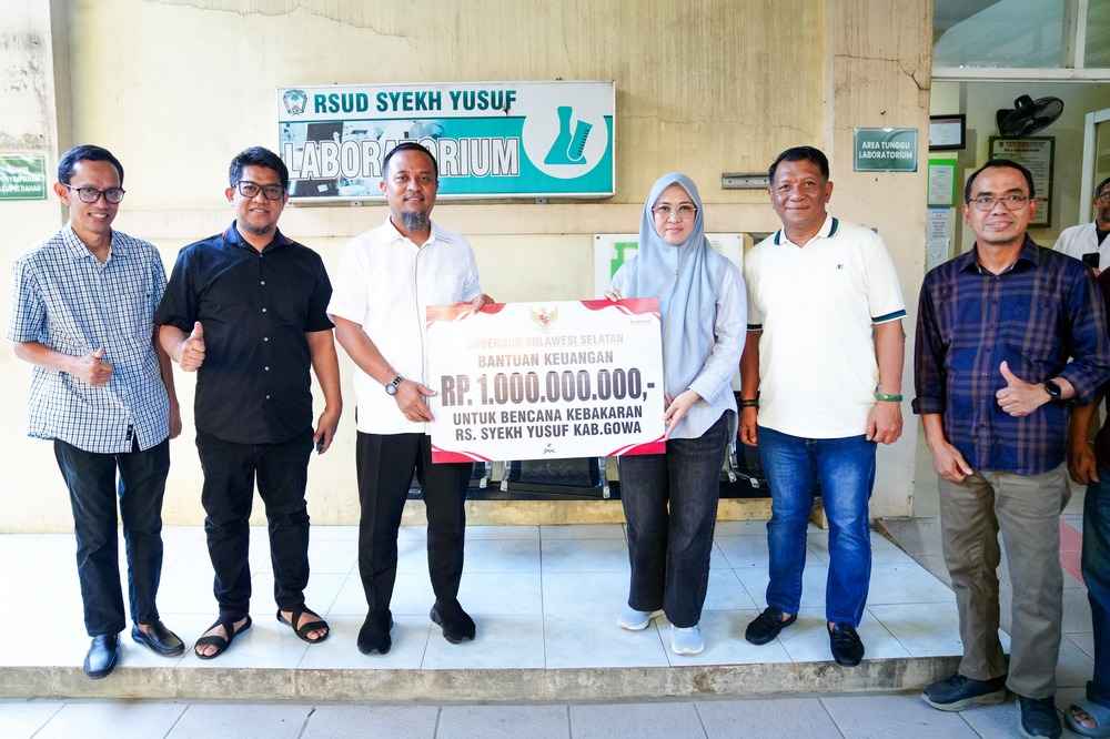 Pemprov Sulsel Kucurkan Rp1 Miliar untuk Pemulihan RSUD Syekh Yusuf Gowa Pascakebakaran